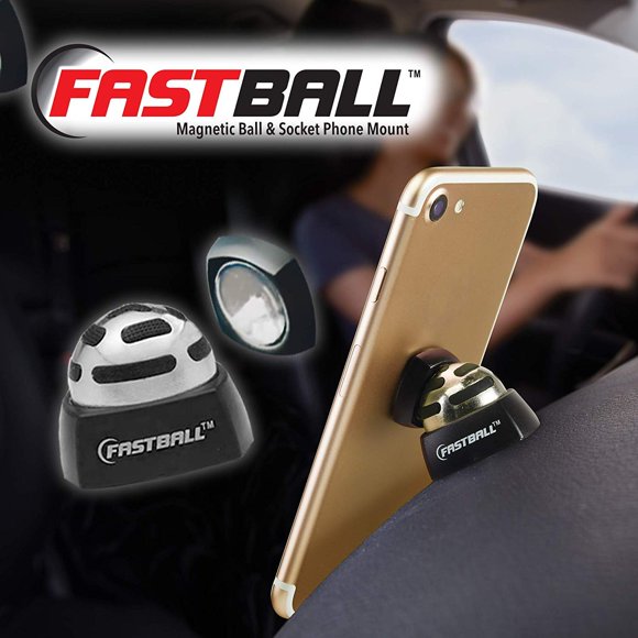 Fast Ball Magnetic Ball and Socket Tablet/ Phone Holder with Built-In Grip Strips (New Open Box)