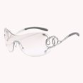thumbnail image 3 of Anteojos Sin Montura Gafas Sin Montura Nuevas Gafas De Gran Tamaño De Marca De Lujo (Película De Mercurio Doble C5), 3 of 3