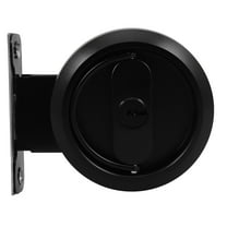 Phenofice Black Stainless Steel Invisible Pocket Door Lock with Resistant and Features for Home Security