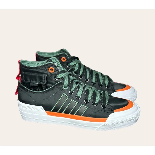 Adi - das Nizza DL High ‘Black Green Oxide’ Men’s Lifestyle Shoes Size 8 Multicolor