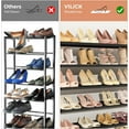 thumbnail image 5 of 11 Tiers Tall Wide Shoe Rack 55 Pairs Large Capacity Sturdy  Shoe Organizer for Closet Entryway Black, 5 of 7