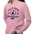 thumbnail image 2 of Silly Goose University Long Sleeve Shirt Unisex 4X-Large Pink, 2 of 5