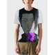 thumbnail image 2 of T-shirt short sleeve round neck summer casual loose P3155, 2 of 5