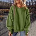 thumbnail image 2 of Womens Sherpa Fleece Oversized Sweatshirts Loose Split Long Sleeve Pullover Soft Comfy Tunic Tops, 2 of 8