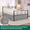 Silver Grey-Queen-21" Drop Split Corners, variant on Wrap Around Bed Skirts With Split Corners For Queen Beds 15" Drop Adjustable Elastic Dust Ruffles Easy Fit Wrinkle Resistant Silky Luxuriofabrichine Washable