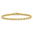 thumbnail image 3 of Solid 14K Yellow Gold 18 inch 3.4mm Hand Polished Fancy Link with Lobster Clasp Chain Necklace, 3 of 3