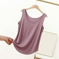 thumbnail image 3 of Lixiuxyad Adjustable Strap Tank Tops Women's Casual Round Neck Camisole Tank Top For Home And Leisure Wear Comfortable Stretchy Soft Basic Layering Piece(Purple XXXL), 3 of 3