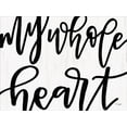 thumbnail image 2 of Jaxn Blvd. 32x25 White Modern Wood Framed Museum Art Print Titled - My Whole Heart, 2 of 4