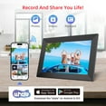 thumbnail image 3 of Torio 10.1” WiFi Digital Picture Frame with IPS Touchscreen, 32GB Storage, Micro SD, Auto-Rotate, Slideshow, Share Photos Instantly via App, Perfect Gift for Family & Friends, 3 of 6