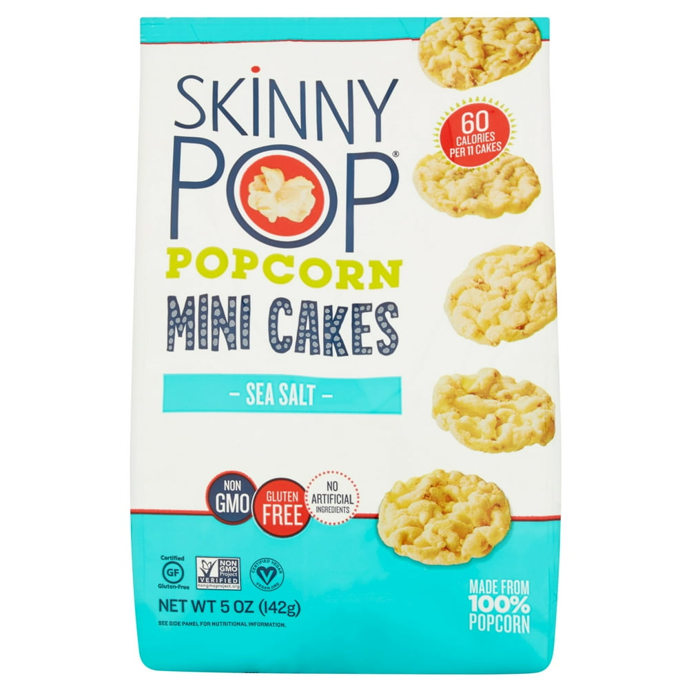 Skinny Pop Popcorn Mini Cak Sea Salt,5 Oz (Pack Of 12)