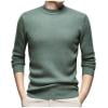 thumbnail image 3 of successthop Mens Knitted Sweaters Plus Size Fleece Long Sleeve Chunky Crewneck Knitwear Ribbed Cuff Solid Knit Tops M, 3 of 7