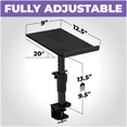 thumbnail image 6 of Liquid Stands Studio Monitor Stands - Music Studio Desktop Speaker Stands - 2 Pack 12x9 Clamp-on Adjustable Short or Tall Monitor Speaker Stands for Music Studio Desk Speaker Stand Mount with Tilt, 6 of 8