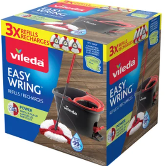 Vileda EasyWring Recharges de Vadrouille Rotative, Lot de 3