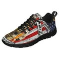thumbnail image 2 of Firefighter Fueled By Fire Driven By Courage Running Shoes Sneakers Mesh Black Size 3.5, 2 of 5
