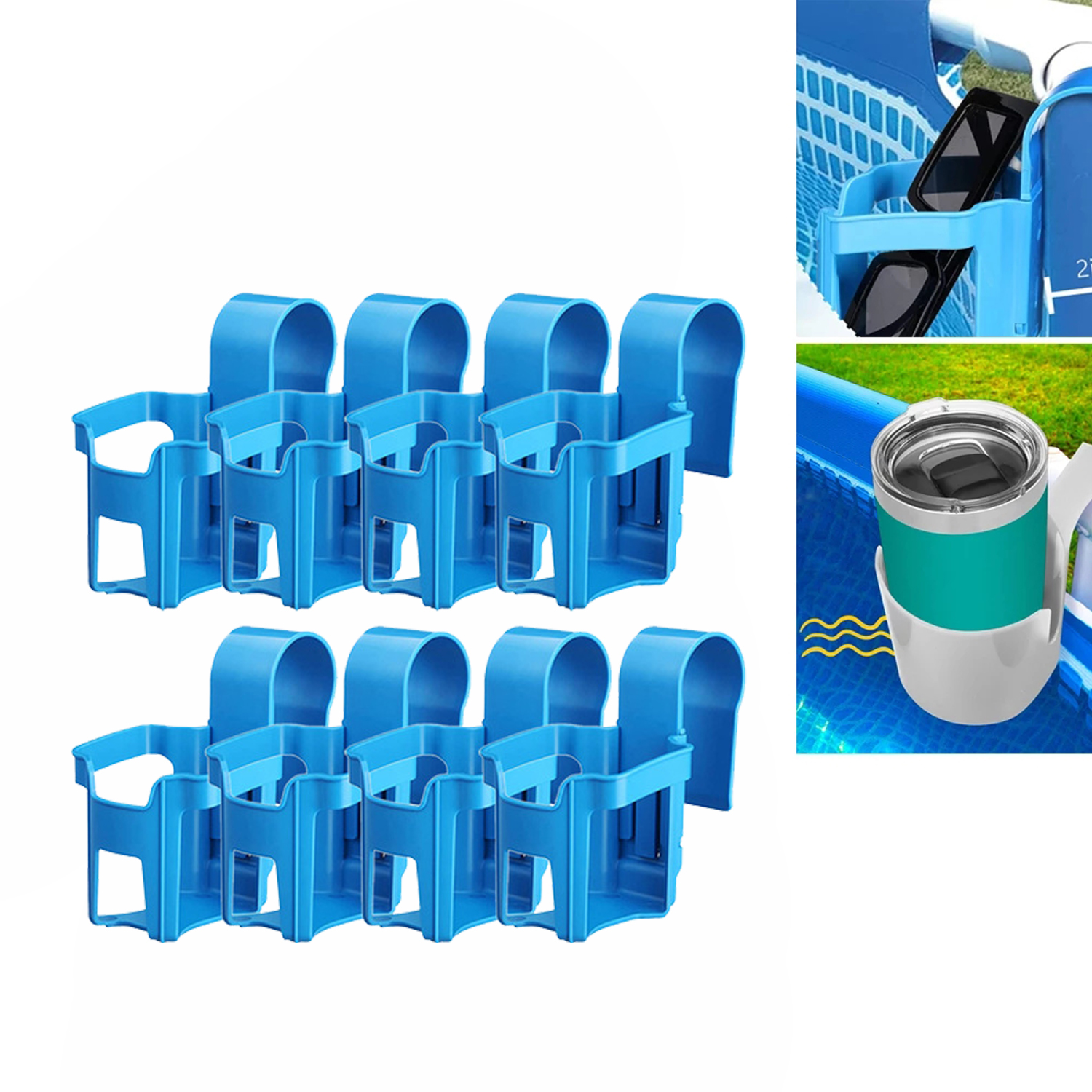 Pool Drink Holder, Cup Holder, Pool Accessories for Frame Pool, Steel