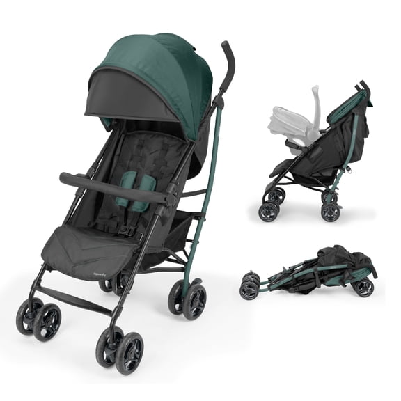 Ingenuity 3Dlite Jewel Convenience Stroller – Lightweight Folding Stroller with Car Seat Compatibility & Extra-Large Canopy