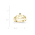 thumbnail image 2 of 14K Polished Ladies Claddagh Ring, 2 of 2