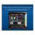 thumbnail image 3 of MONTECH HyperFlow ARGB 360 - AIO CPU Liquid Cooler, Supports Intel LGA 1851/1700, AMD AM5/AM4, Enhanced 3100RPM Water Pump Design, 3X Metal Pro 12 ARGB Ultimate Cooling Fans - Black, 3 of 5