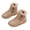 Khaki, variant on Busydd Snow Boots for Women Fashion Warm Fuzzy Womens Winter Boots Casual Outdoor Round Toe Zipper Womens Booties 6