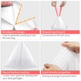 thumbnail image 6 of 4 Gallon Drawstring Garbage Bags, 192 Count, Extra Thick Plastic for Home Use, 6 of 7