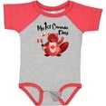thumbnail image 3 of Inktastic My 1st Canada Day with Red and White Maple Leaves Boys or Girls Baby Bodysuit, 3 of 5