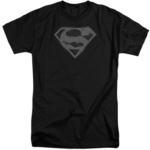 Superman Chainmail Adult Tall T-Shirt Black