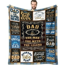 Grandpa Gifts Throw Blanket 60" x 50", Birthday Gifts for Grandpa from Grandchildren, Grandpa Gifts from Granddaughter, Best Gift for Grandfather from Grandkids, Grandpa Gift Ideas