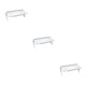 thumbnail image 5 of Wosthever Estante de pantalla Plástico portátil Fácil instalación profesional Distintivo Estante de almacenamiento de larga vida útil Blanco Blanco Pequeño 3Conjunto, 5 of 6