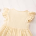 thumbnail image 5 of Splozh Baby Dresses 2T 3T 4T 5T 6T 7T Toddler Fall Dress with Bag Girls Ruffle Dress Casual Summer Clothes for Baby Girls,White,2-3 Years, 5 of 9