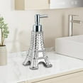 thumbnail image 7 of Bathroom Soap Dispenser Eiffel Tower Shape Decor, 7oz Cute Parisian Touch Ceramic Refillable Pump Dispenser Bottle for Modern Kitchen Decor, Silver, 7 of 7