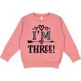 thumbnail image 2 of Inktastic 3rd Birthday 3 Year Old Arrow Toddler Sweatshirt, 2 of 4