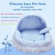 thumbnail image 3 of Lovely Four Seasons Pets Sofa Cat Dog Bed House Pure Cotton Accessories Removable And Washable Abrasion Resistance Blue Pink ShopWise Round, 3 of 9