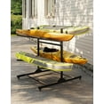 thumbnail image 5 of Kayak Storage Rack for 2-6 Kayaks Freestanding Kayak Rack for Outdoor Storage with Movable Wheels, Heavy-Duty Steel Kayak Hanger Holder with Hanging Straps, 5 of 6