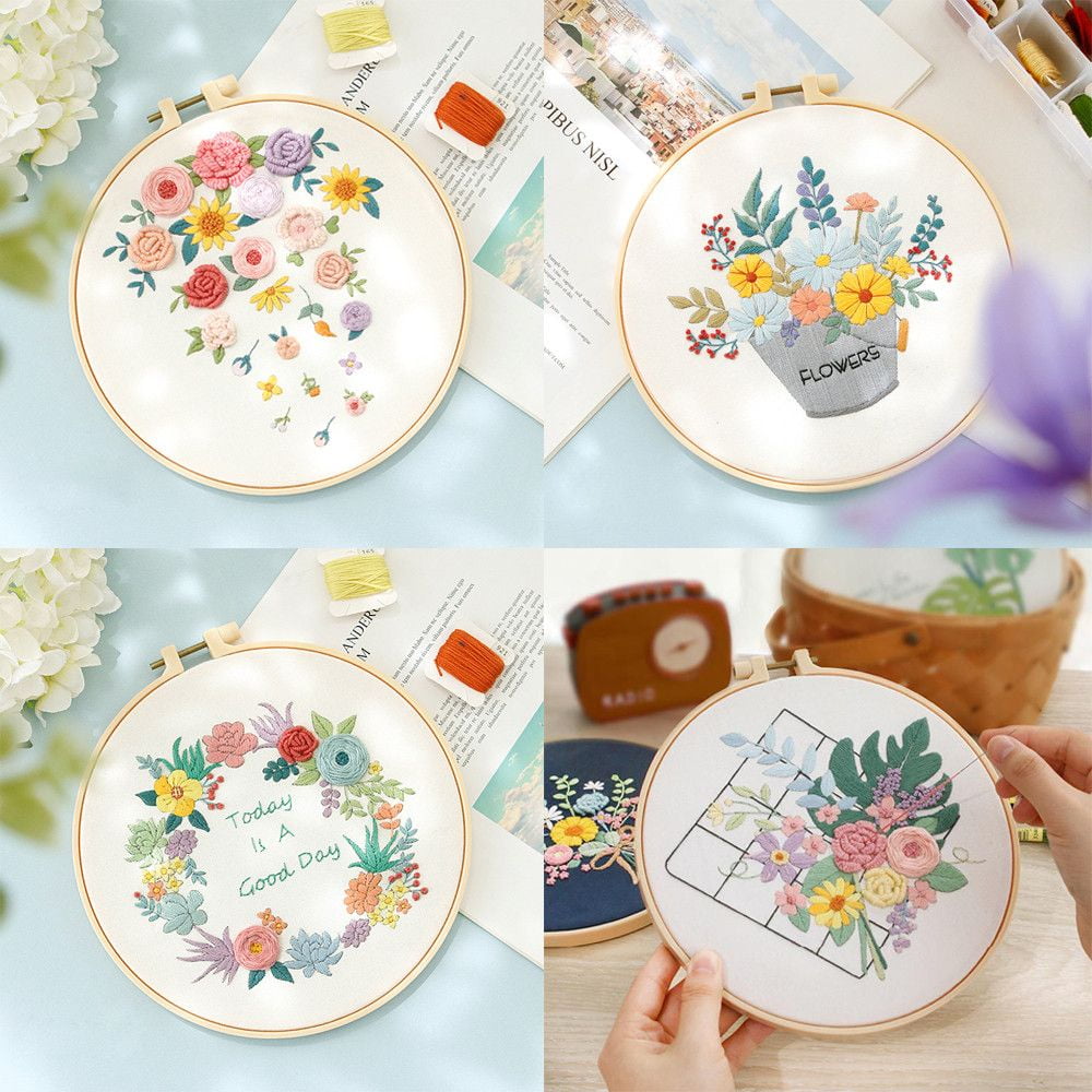 Fashion Multi-Color Flowers Plants Pattern Painting Home