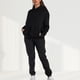 thumbnail image 1 of Sudadera Conjunto de chándal de 2 piezas para mujer, ropa deportiva informal de Color sólido para otoño e invierno Cgtredaw Negro T M para Mujer, 1 of 5