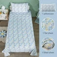 thumbnail image 3 of Viviland 3 Pieces Boys Grey Twin Sheet Set - Soft Microfiber Fitted Flat Sheets & Pillowcase - Game Player Paddle Printed Bedding Sets - for Kids & Toddlers, 3 of 9