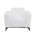 thumbnail image 2 of Titan Furnishings Italian Leather Chair with Power Recliner in White, 2 of 12