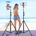 thumbnail image 2 of LED Selfie Light Studio Support Floor Bracket Mobile Phone Holder Photography Tripod, 2 of 8