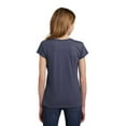 thumbnail image 2 of District Teen Female Regular Plain Short Sleeves T-Shirt Hthrd Navy Small, 2 of 4