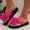 Hot Pink, variant on Sandals Women Floral Thong Flat Sandals For Women, Exquisite Floral Pattern, Lightweight Slip On Design, Soft Comfortable, Fashion Casual Summer Beach Outdoor Daily Shoes Black 36