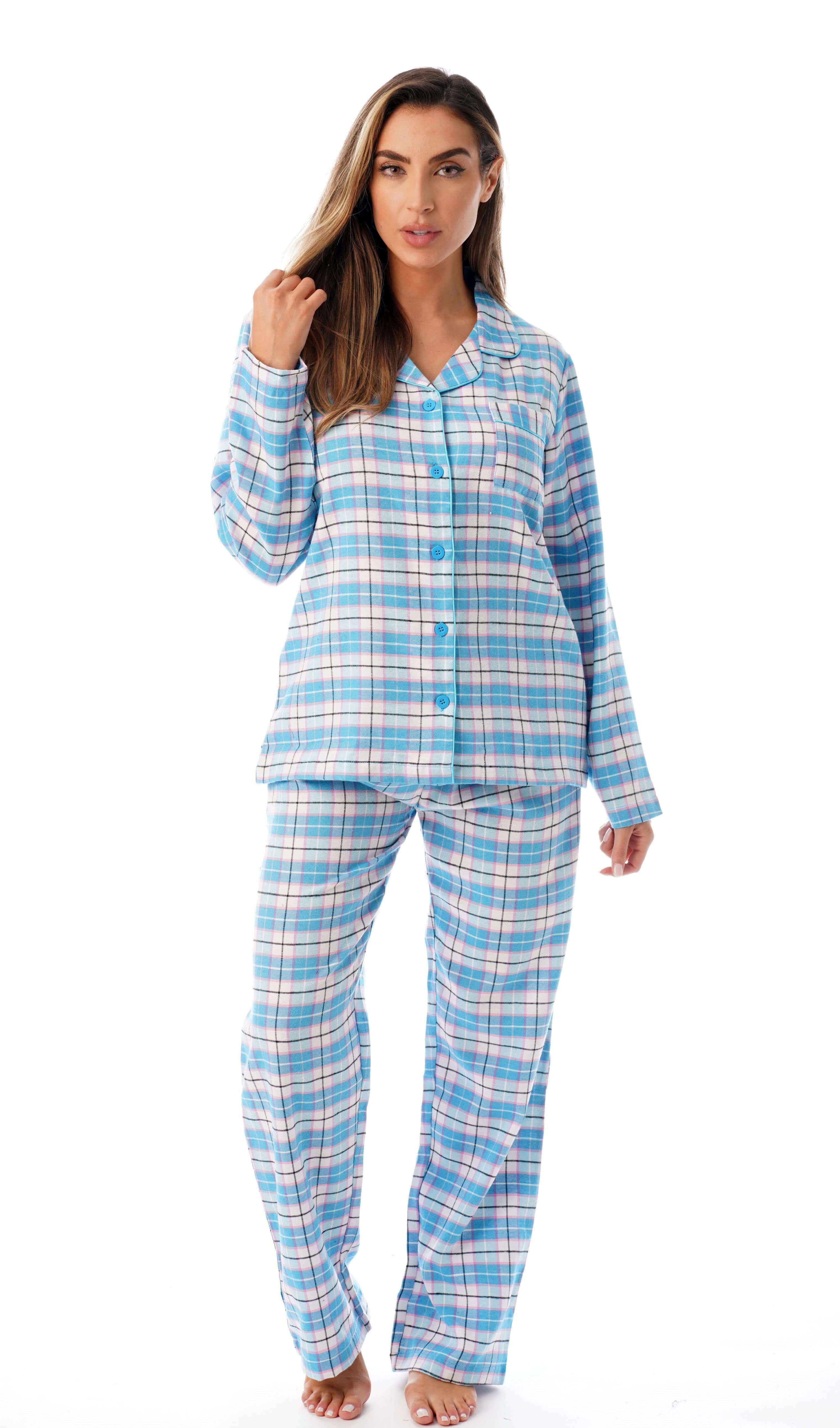 Just Love - Just Love Long Sleeve Flannel Pajama Sets for Women 6760
