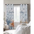 thumbnail image 3 of Blue Ocean Blackout Curtains for Bedroom Living Room, Seas The Day 84 In Long Thermal Insulated Room Darkening Drapes Grommet Window Treatments, 42 x 84 In, 3 of 9