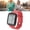 Red, variant on Nieyigj Red Smart Fitness Tracker Watch Sleep Monitor Calorie Counter IP65 Waterproof Message Reminder Activity Tracker for Men Women Health Wellness