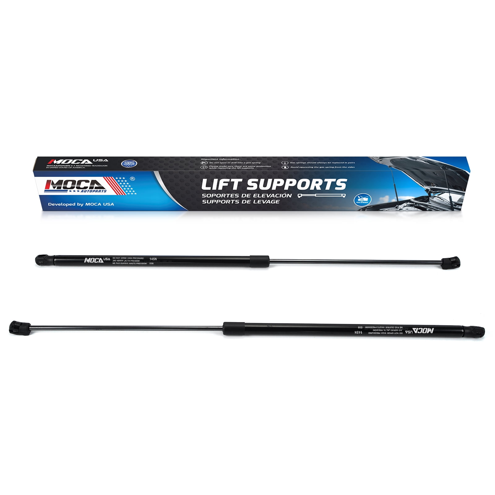 MOCA AUTOPARTS 2pcs Hood Lift Supports Gas Springs Struts Shocks Fit for 2007-2011 Toyota Camry 2.4L 3.5L & 2010-2011 Toyota Camry 2.5L