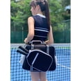 thumbnail image 3 of Large-Capacity Waterproof Pickleball Bags for Men Womens, Adjustable Shoulder Strap Handbag with Zipper Tennis Paddle Compartment Ball Bag Paddle Bag Outdoor Sports Bag, 3 of 6