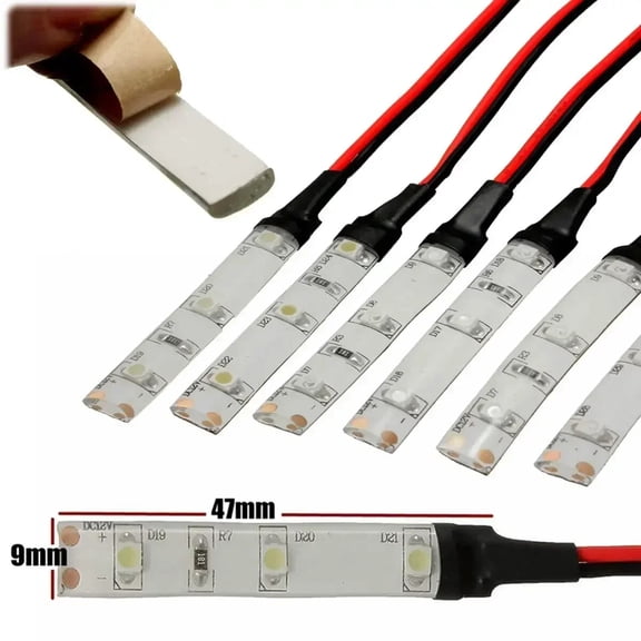 12V 3528 SMD LED Strip Light IP65 Waterproof Flexible Lamp for Car Motorcycle