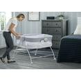 thumbnail image 4 of Little Folks Twin EZ Fold Ultra Compact Double Bassinet by Delta Children, Aqua Geo, 4 of 9