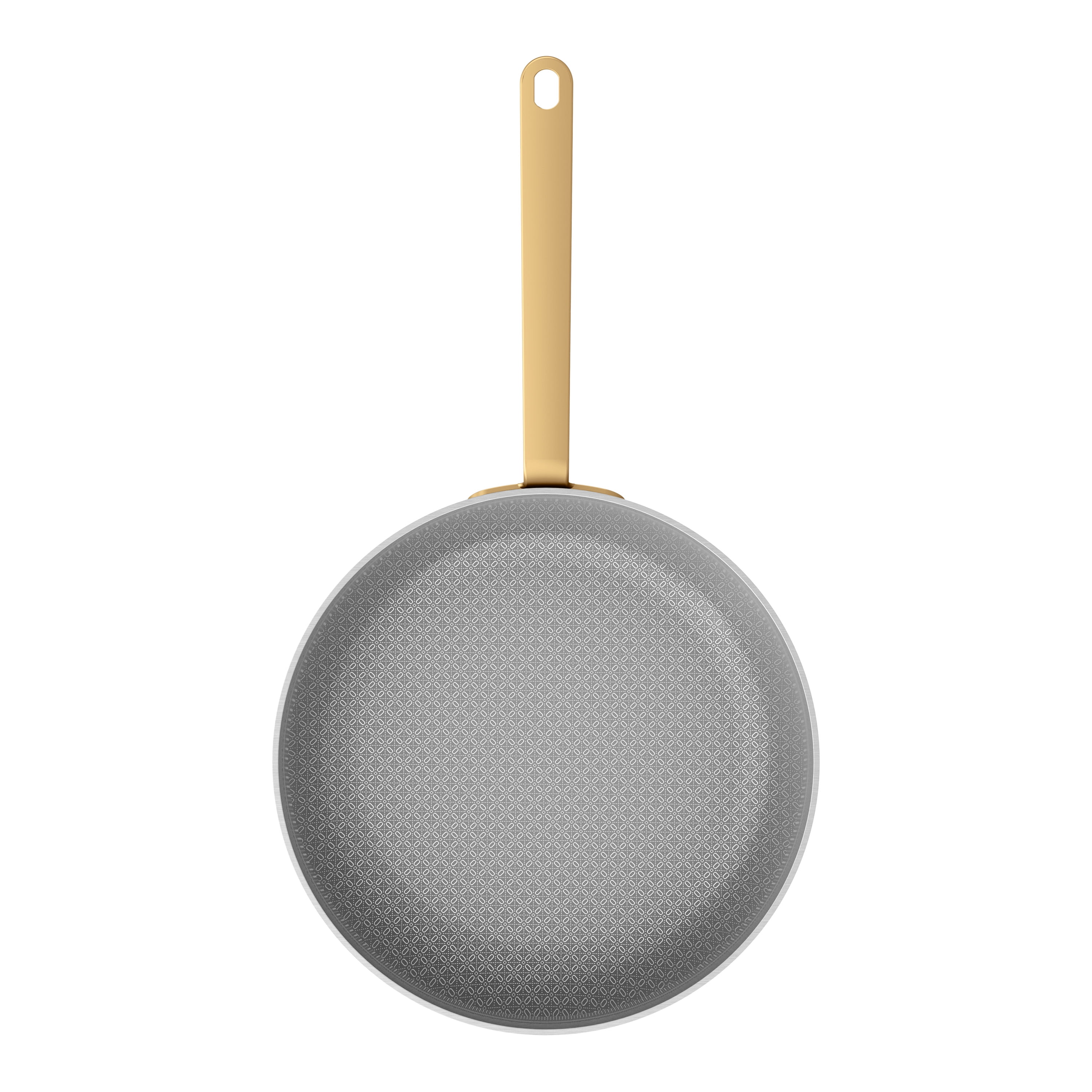 Beautiful 10" Hybrid Tri-Ply Stainless Ceramic Nonstick Fry Pan with Lid by Drew Barrymore