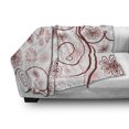 thumbnail image 3 of Vintage Floral Soft Flannel Fleece Blanket, Flowers and Bold Lines Vibrant Color Image Valentines Day Bouquet, Cozy Plush for Indoor and Outdoor Use, 70" x 90", Pale Pink Ruby White, by Ambesonne, 3 of 6