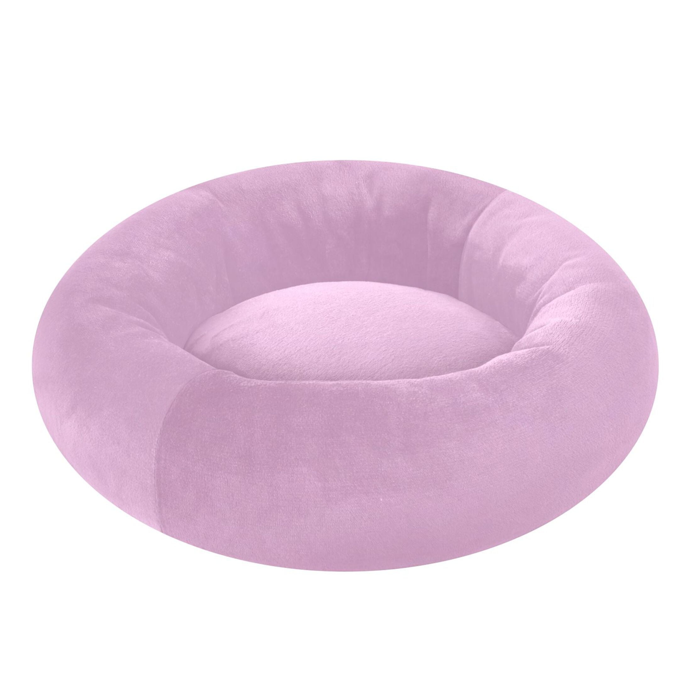 Iauyy Pet Couch Donut Cat Bed for Indoor Cats/Small Dogs Washable & Machine with Non-slip Bottom Calming Cat Furniture, Clean and Minimalist Colors (M)